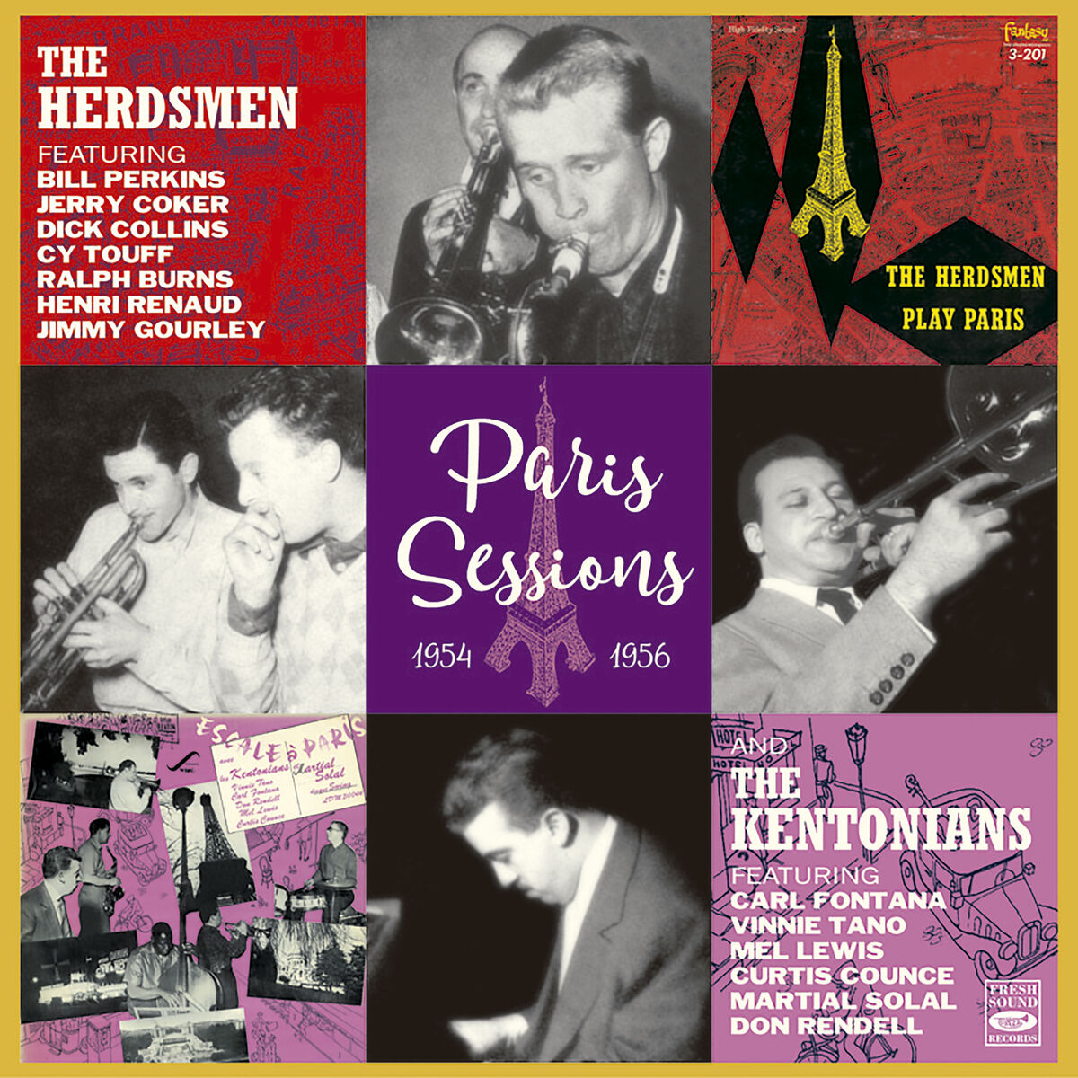 Album cover of The Herdsmen & The Kentonians. Paris Sessions 1954 & 1956