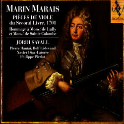 Cover of Marin Marais: Pieces De Viole Du Second Livre, 1701