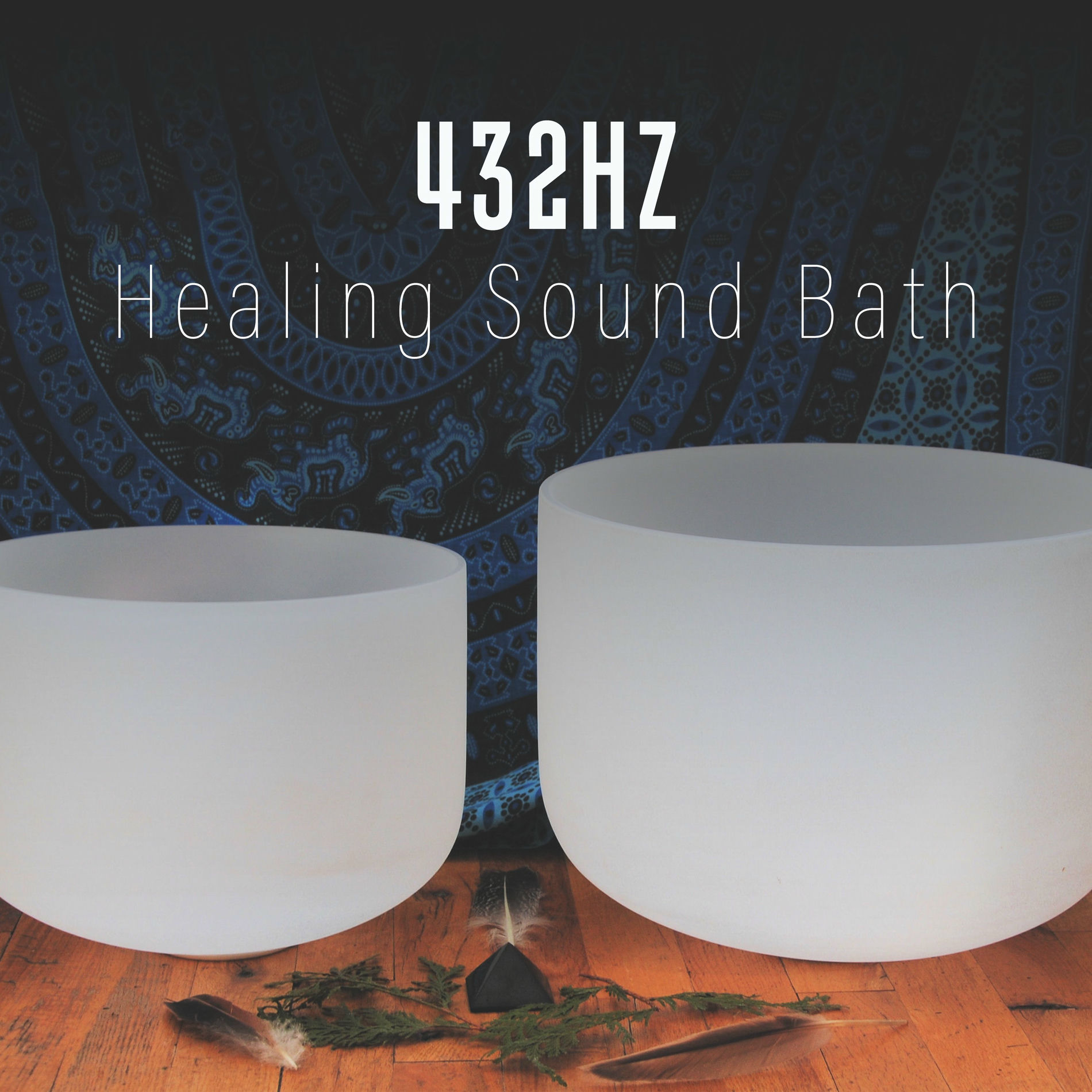 Album cover of 432Hz Healing Sound Bath: 1 Hour Crystal Singing Bowl for Meditation