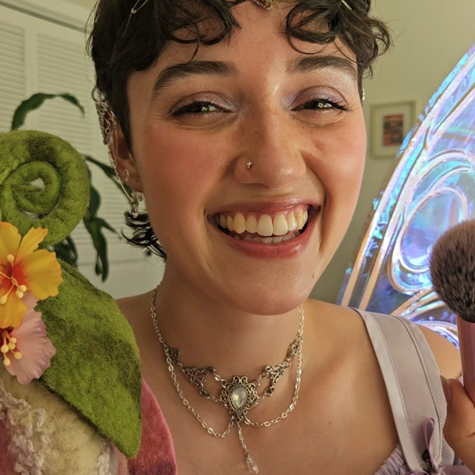 Album cover of ASMR Friend Gets You Ready for the Ren Faire (tapping & scratching, makeup, personal attention)