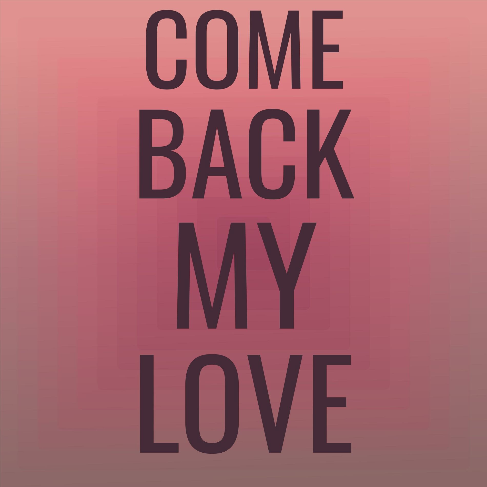 Album cover of Come Back My Love