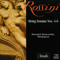 Cover of Rossini: Sonatas for Strings Nos. 4-6 by undefined