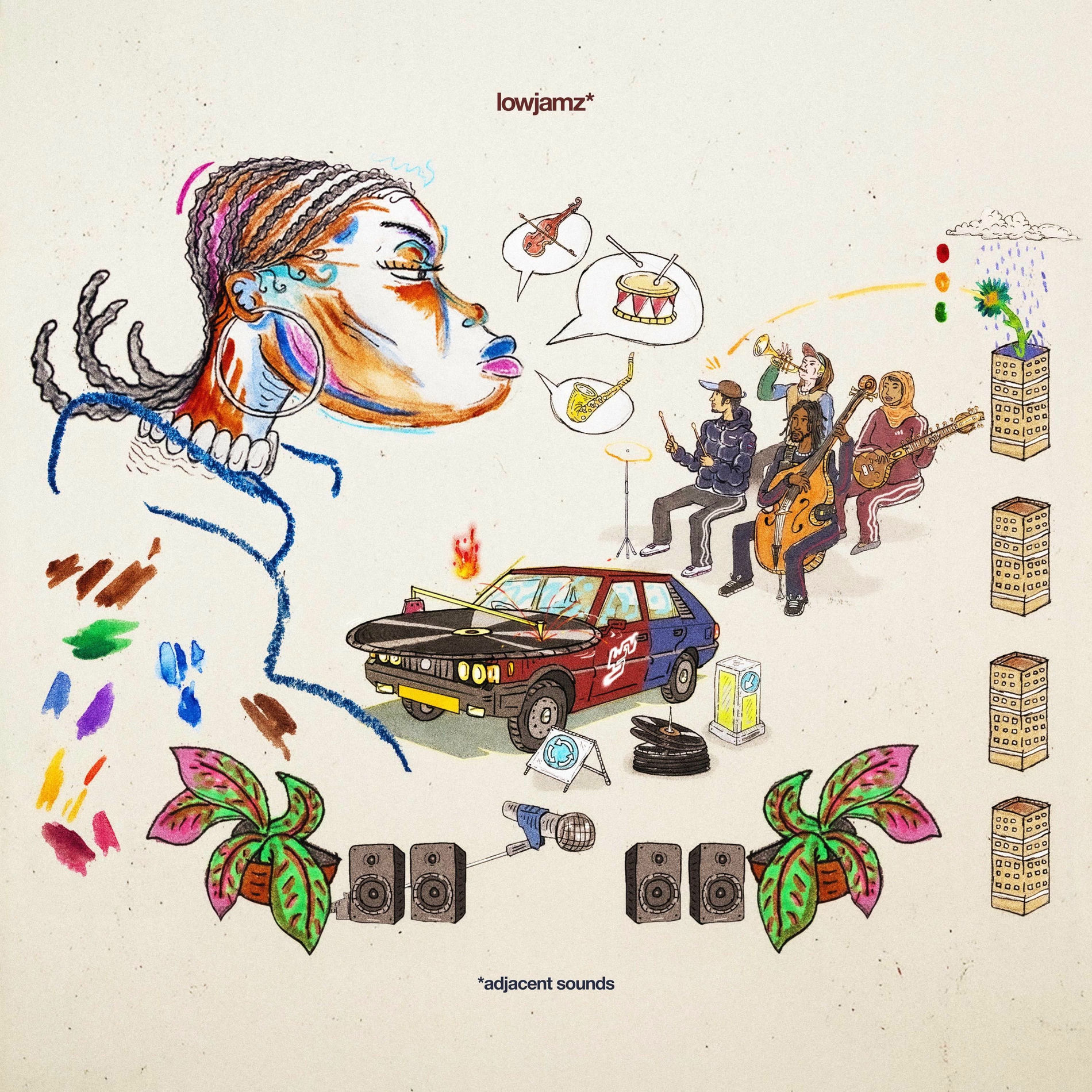 Album cover of *adjacent sounds