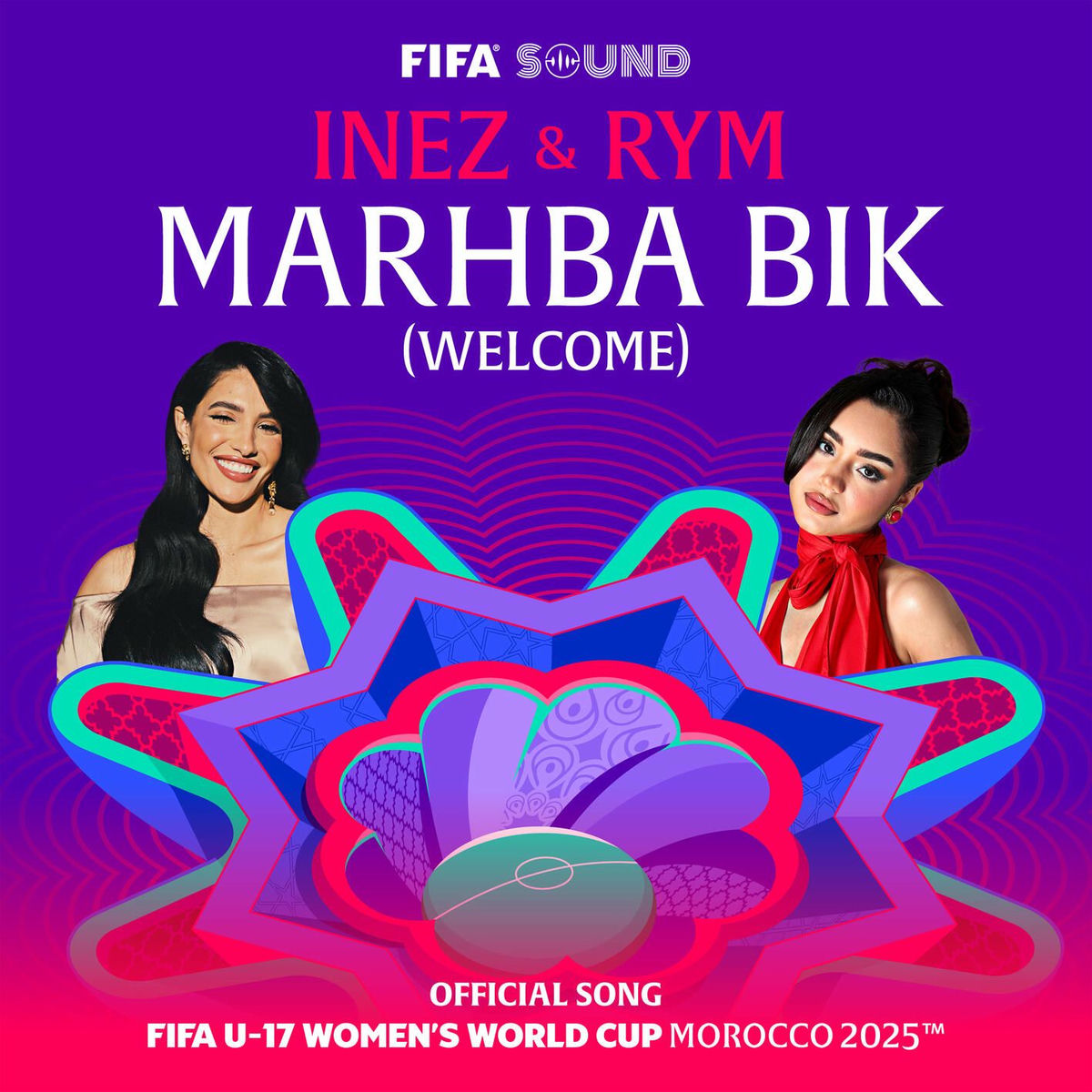 Album cover of Marhba Bik (Welcome), the Official Song of the FIFA U-17 Women’s World Cup Morocco 2025™️