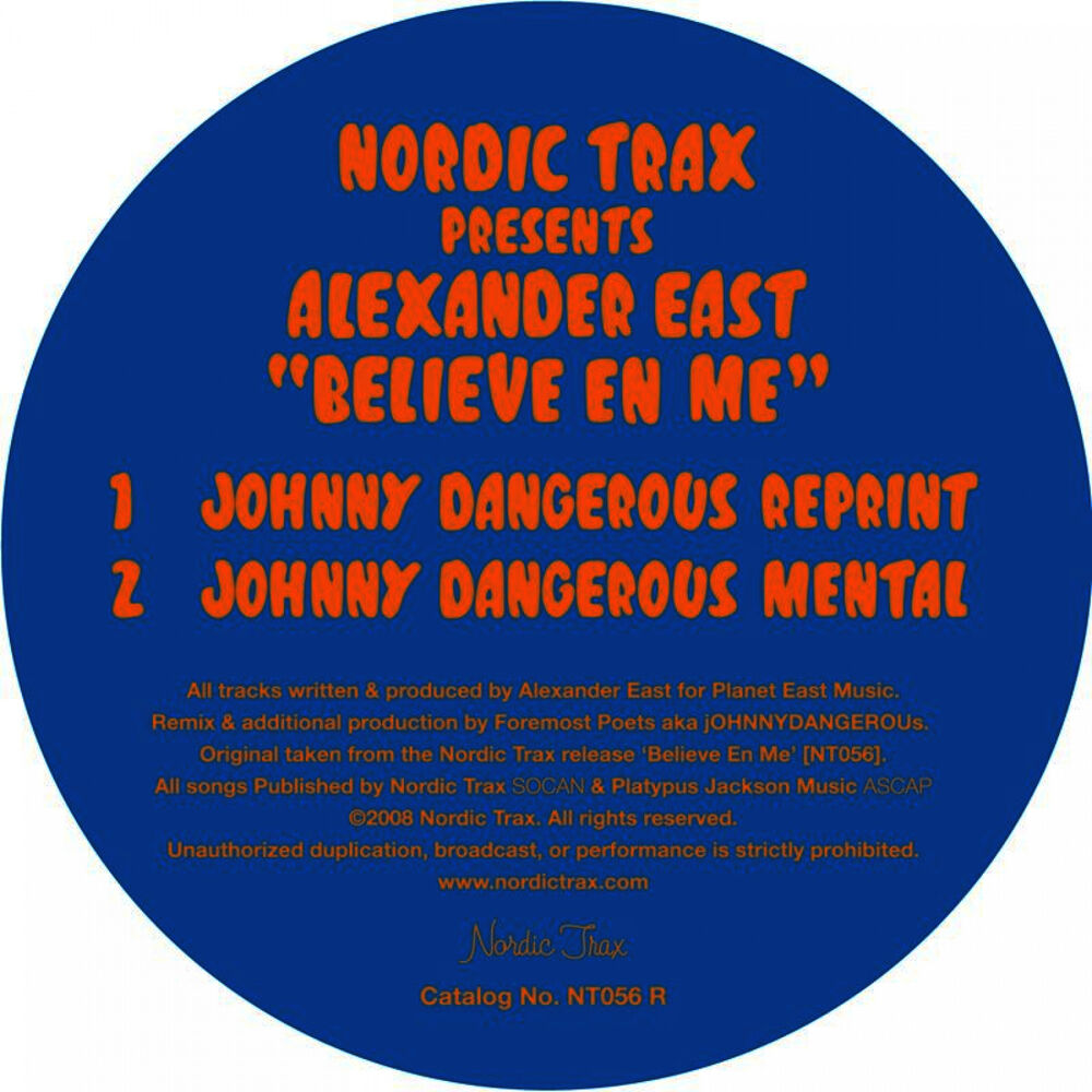 Picture of Believe En Me - Johnny Dangerous Remixes