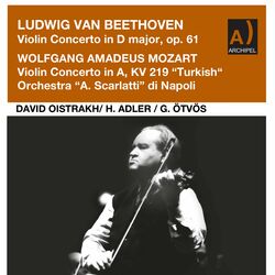 Cover of Beethoven: Violin Concerto in D Major, Op. 61 - Mozart: Violin Concerto No. 5 in A Major, K. 219 "Turkish" (Live)