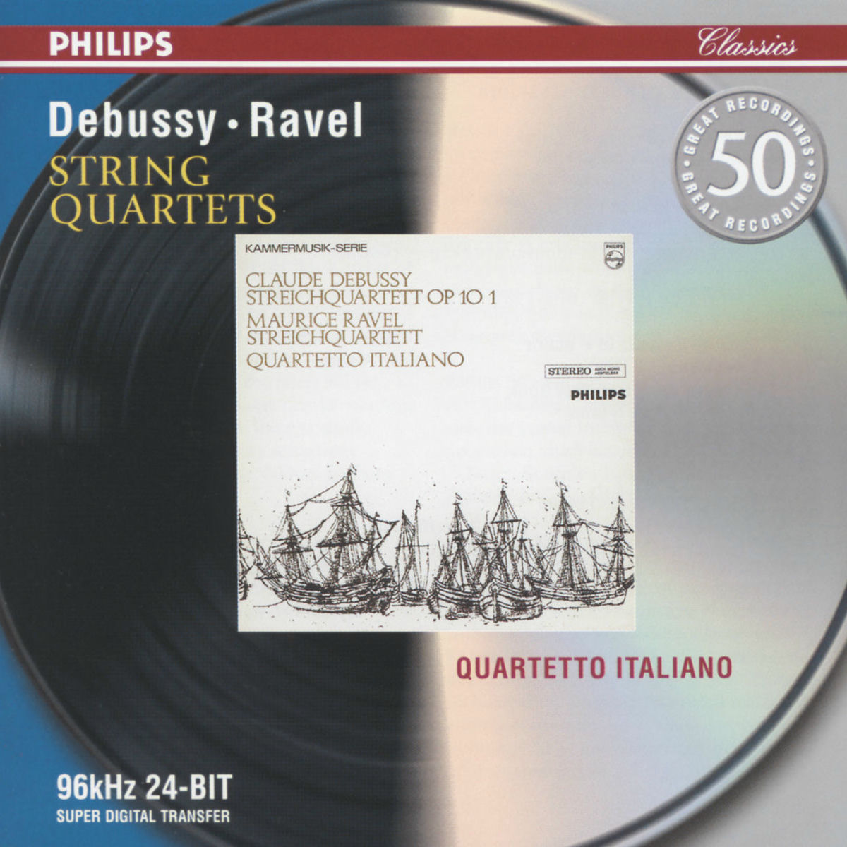 Album cover of Debussy: String Quartet in G minor / Ravel: String Quartet in F
