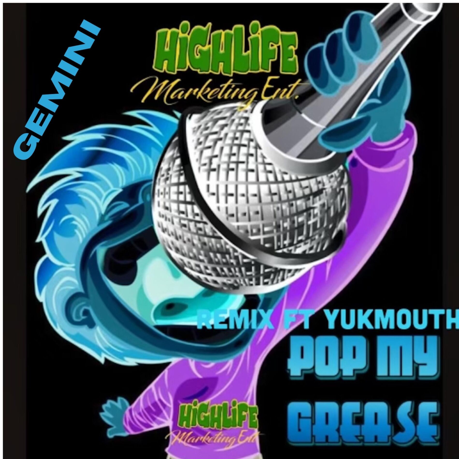 Album cover of Pop My Grease (feat. YUKMOUTH & Gemini) [Remix]