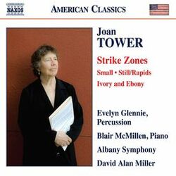 Cover of Joan Tower: Strike Zones, Small, Still/Rapids & Ivory and Ebony