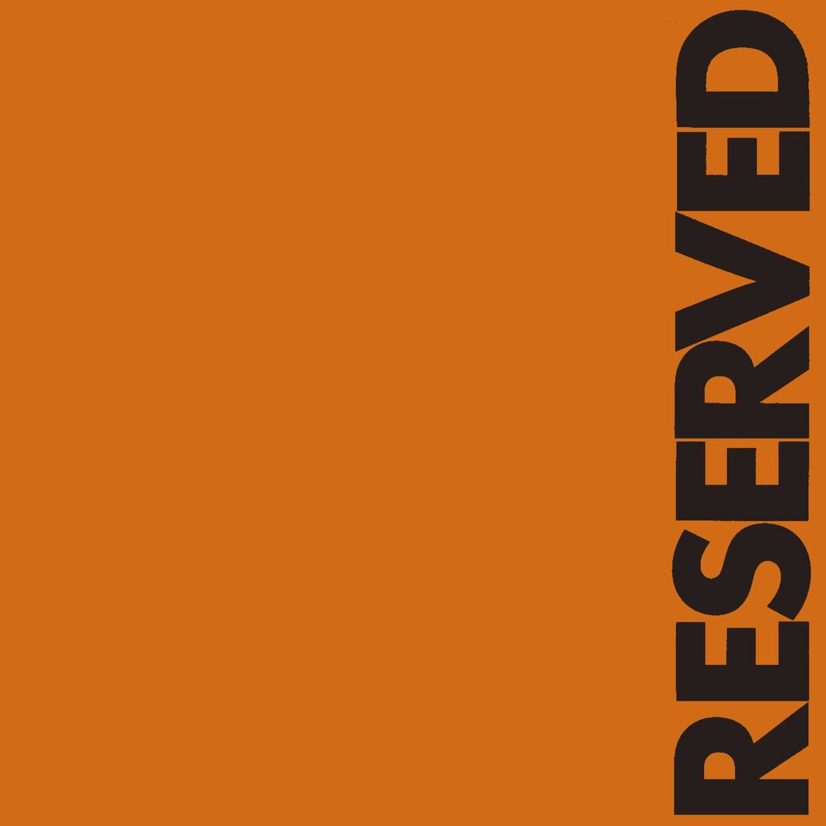 Album cover of Reserved
