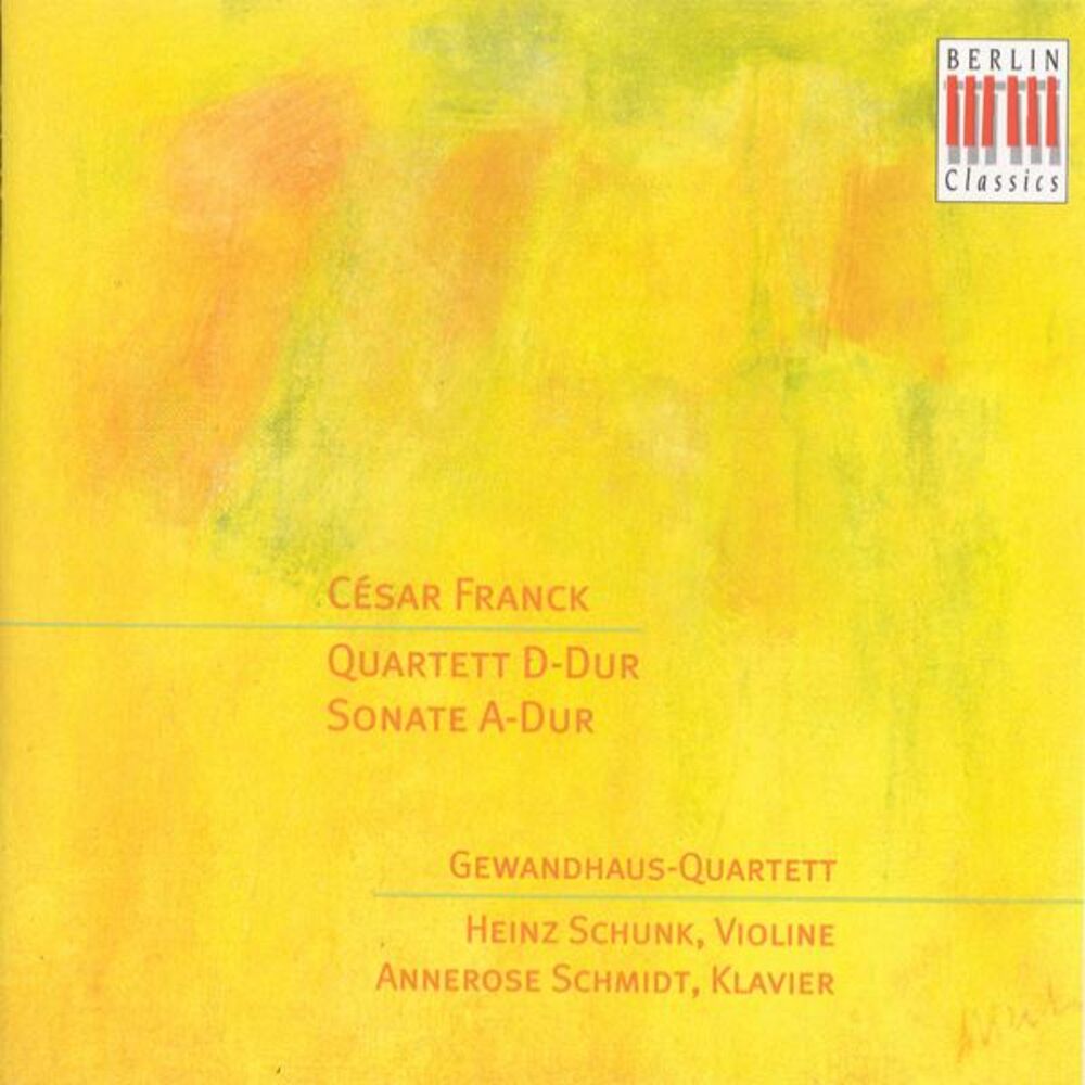 Picture of FRANCK, C.: String Quartet (Gewandhaus Quartet) / Violin Sonata (Schunk, A. Schmidt)