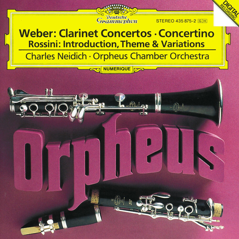 Picture of Weber: Clarinet Concertos / Rossini: Introduction, Theme and Variations