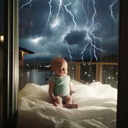 Cover of Thunder Lull: Baby Soothing Hum