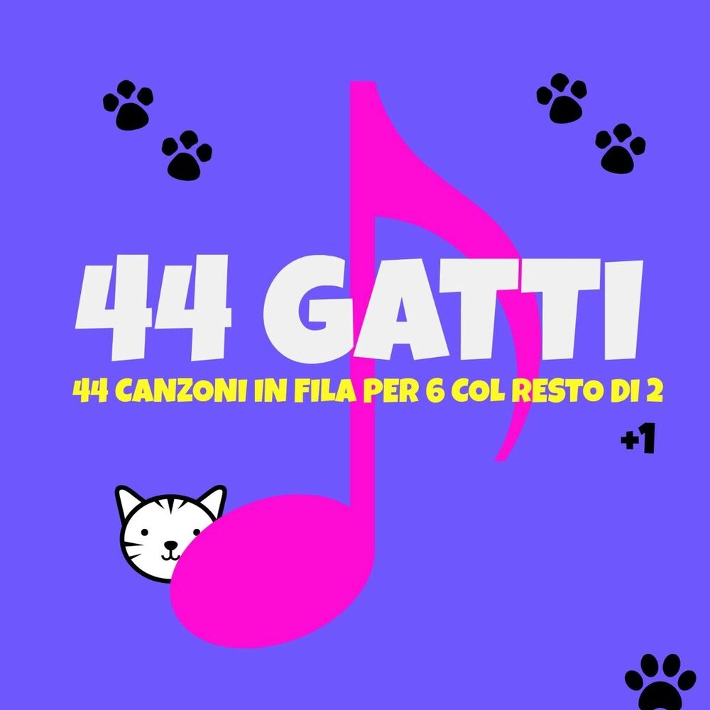 Picture of 44 gatti (44 canzoni dello zecchino in file per 6 col resto di 2 + 1)