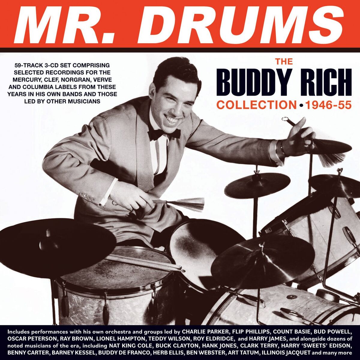 Album cover of Mr. Drums: The Buddy Rich Collection 1946-55