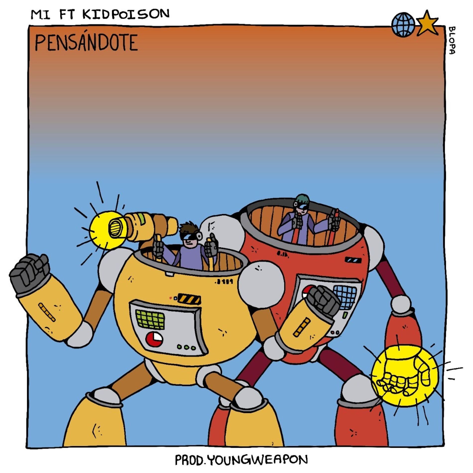 Album cover of Pensandote (feat. Poison Kid)