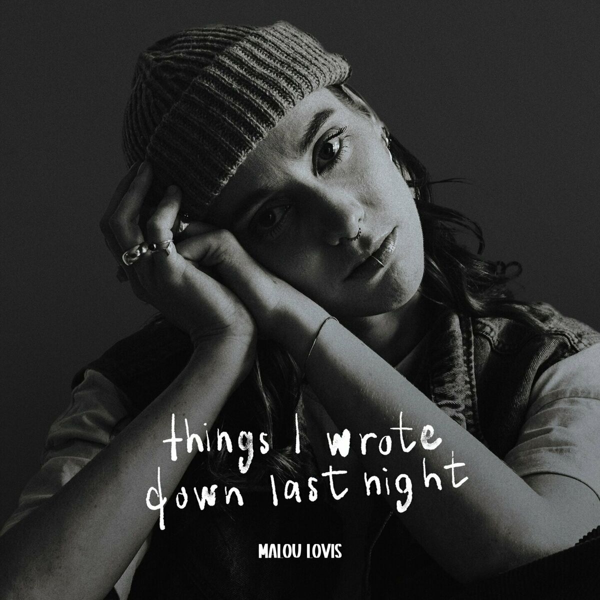 Album cover of things I wrote down last night