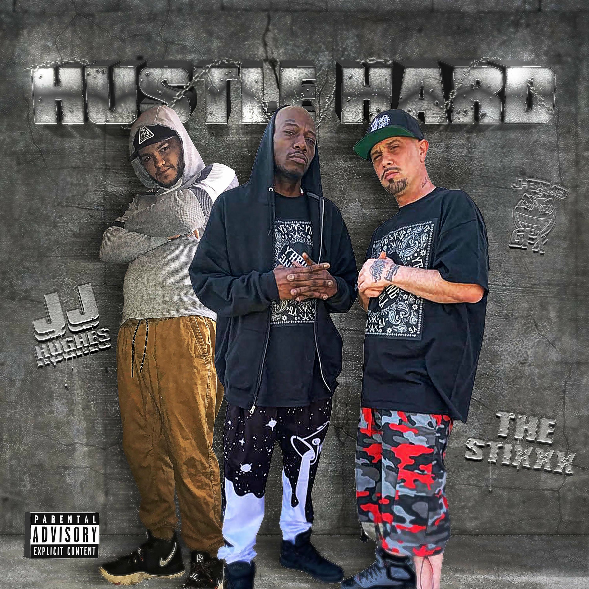 Album cover of Hustle Hard (feat. The Stixxx)