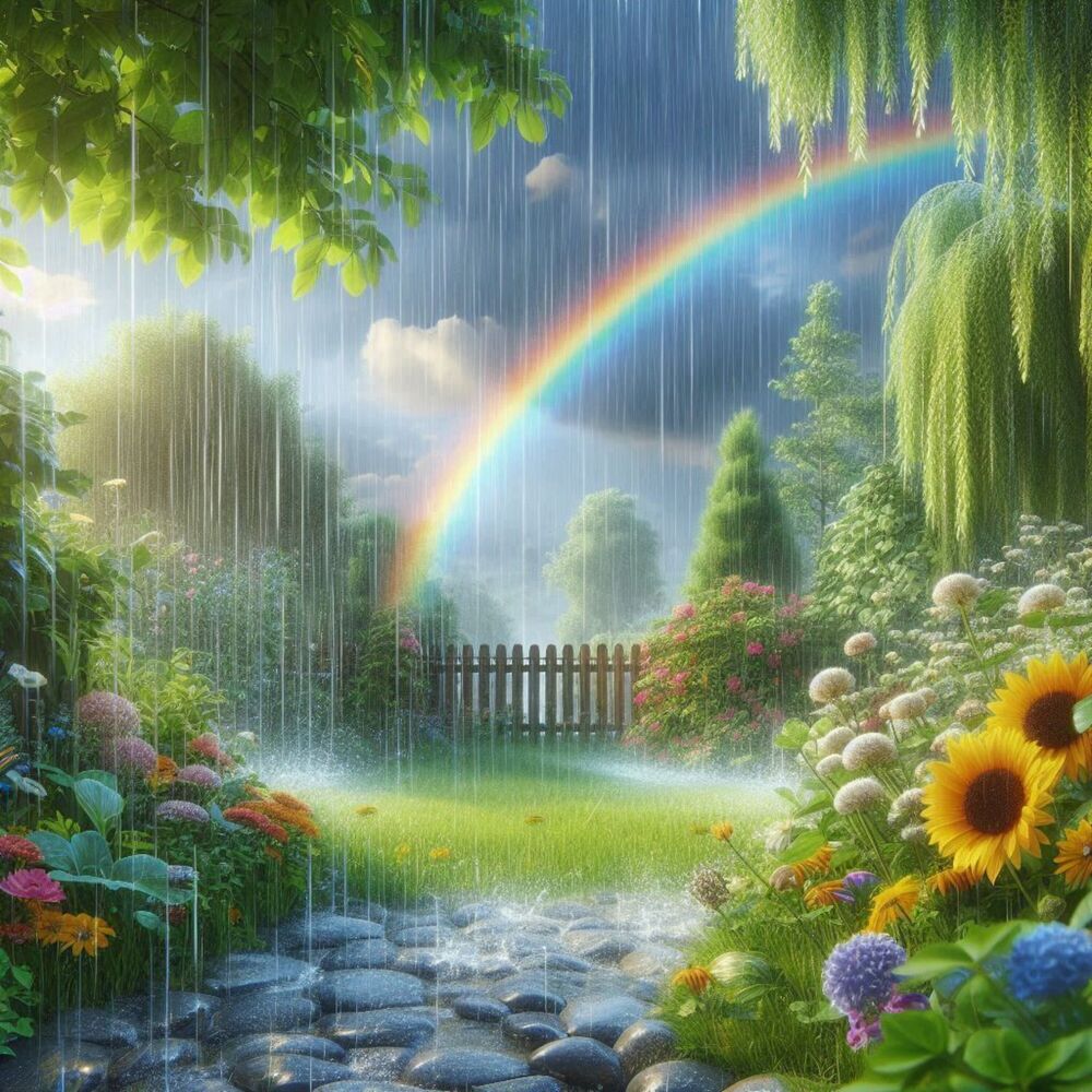 Picture of Relaxing Rain Noise in my Backyard