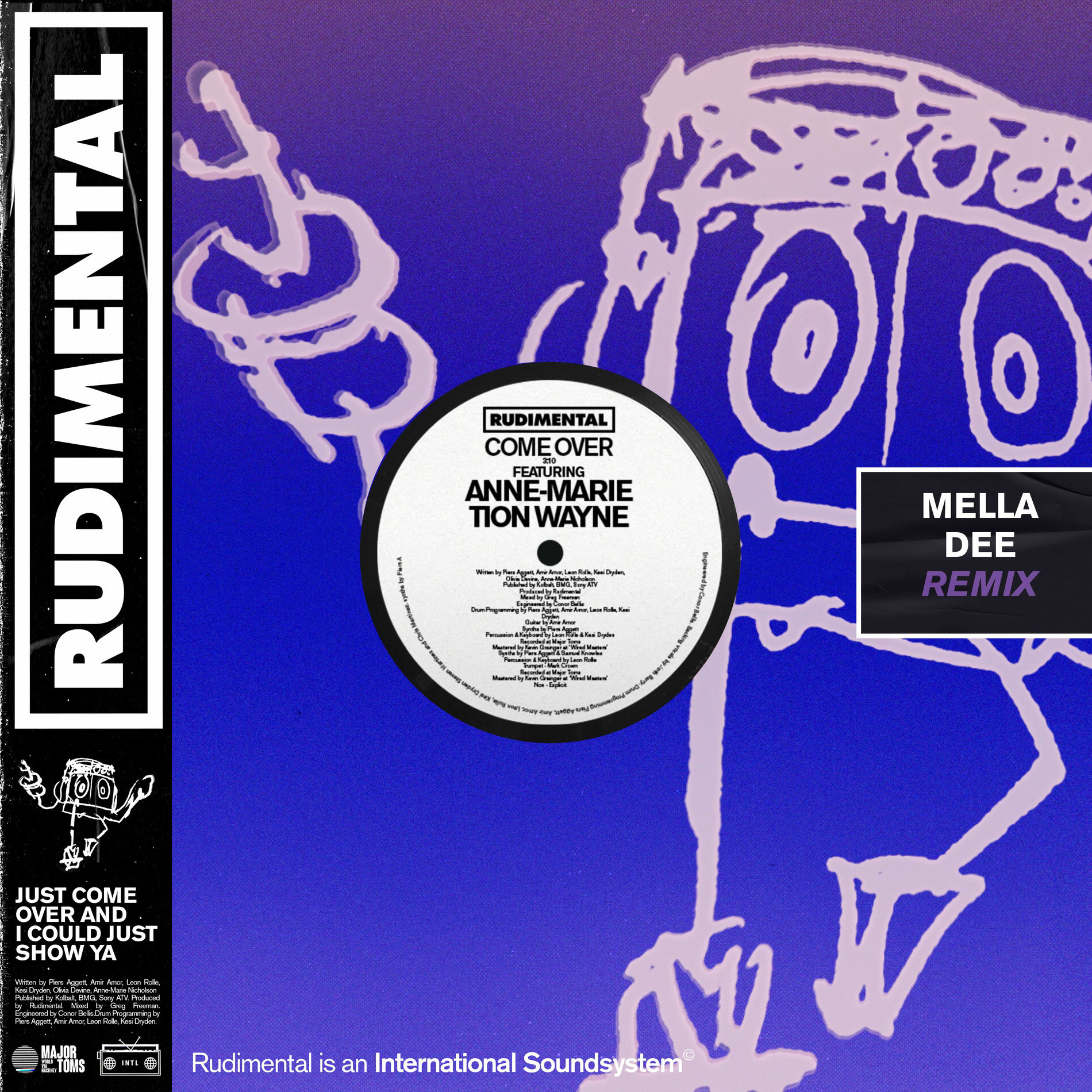 Album cover of Come Over (feat. Anne-Marie & Tion Wayne) (Mella Dee Extended Remix)