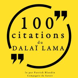 Cover of 100 citations du Dalaï Lama (Collection 100 citations)