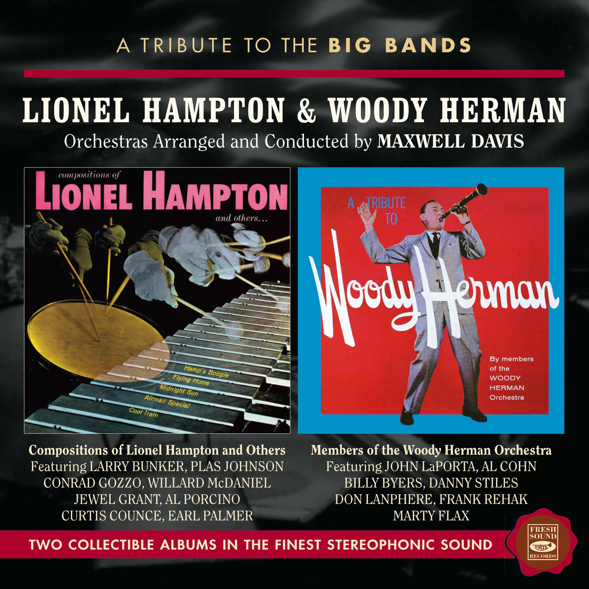 Album cover of A Tribute to the Big Bands: Lionel Hampton & Woody Herman