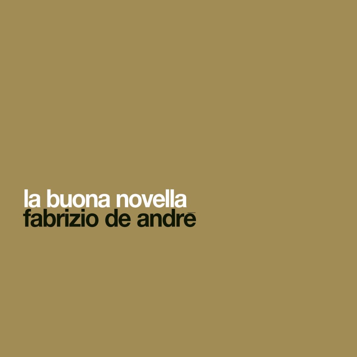 Album cover of La Buona Novella