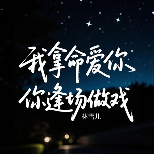 我拿命爱你 你逢场做戏