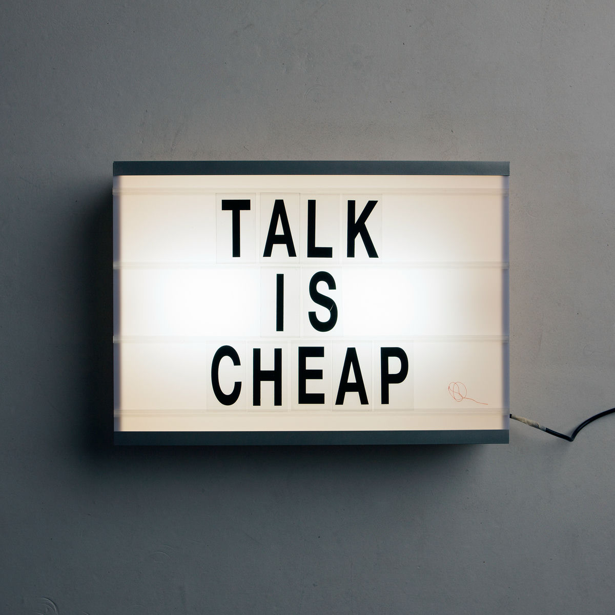 Album cover of Talk Is Cheap