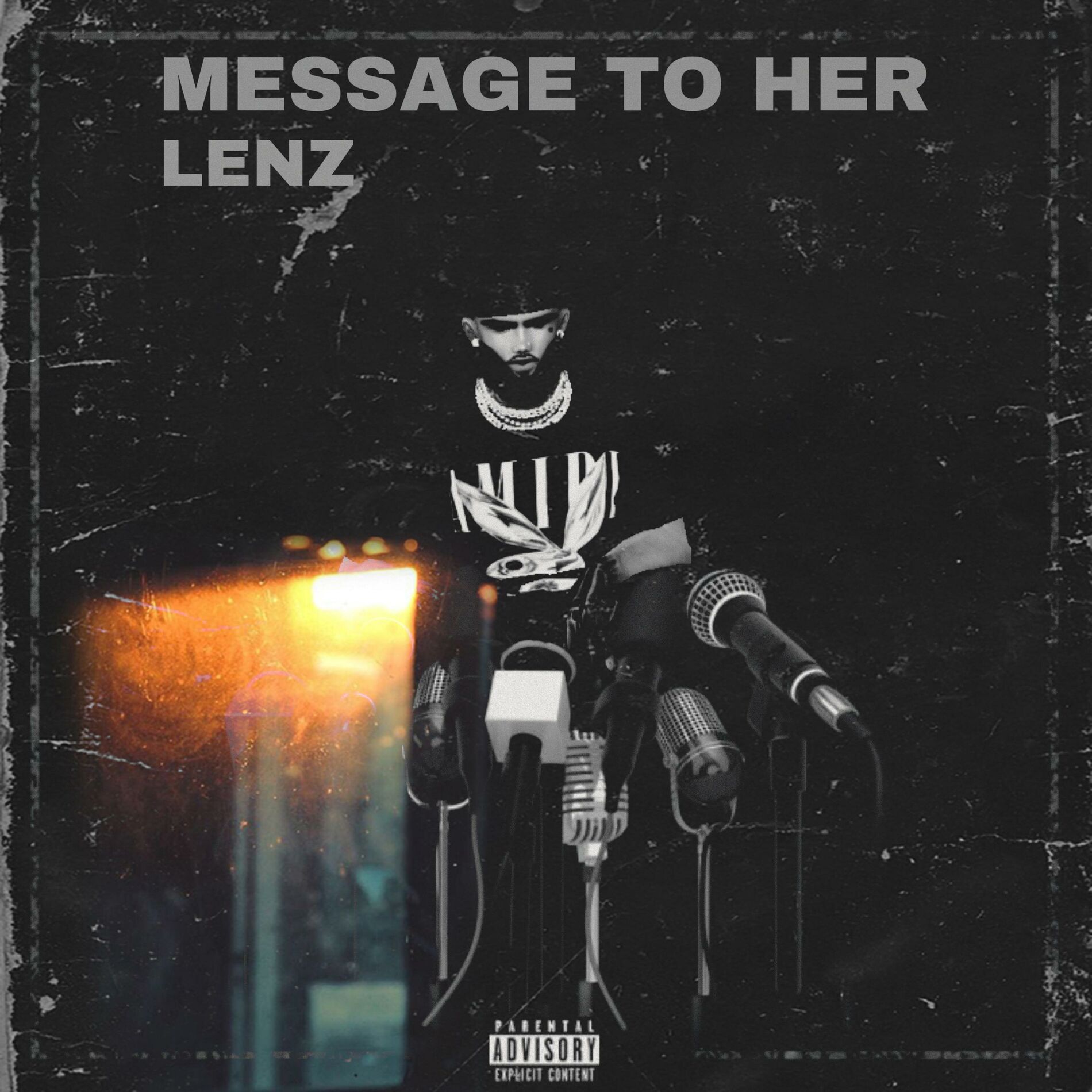 Album cover of message to her