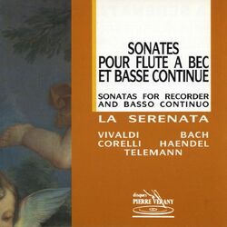Cover of Sonates pour flûte à bec & basse continue