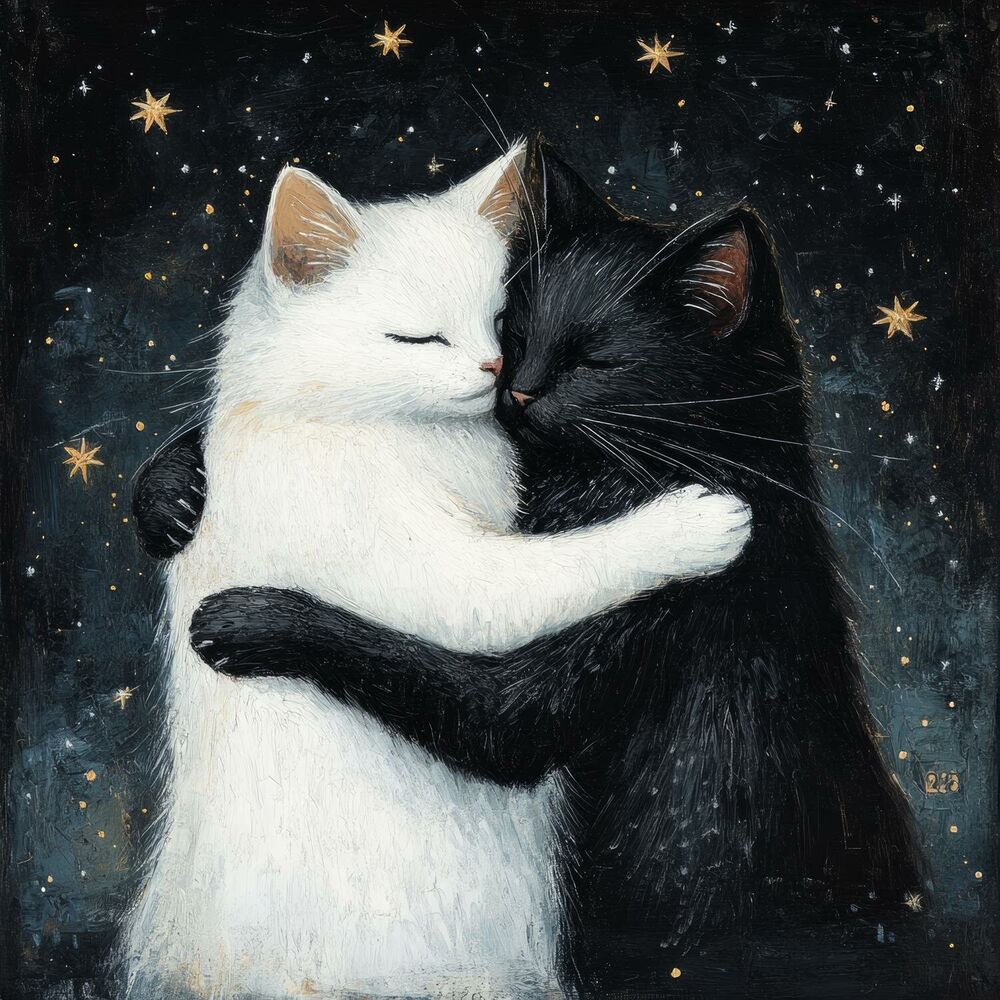 Picture of 星空下的猫：萨克斯风爵士的夜晚