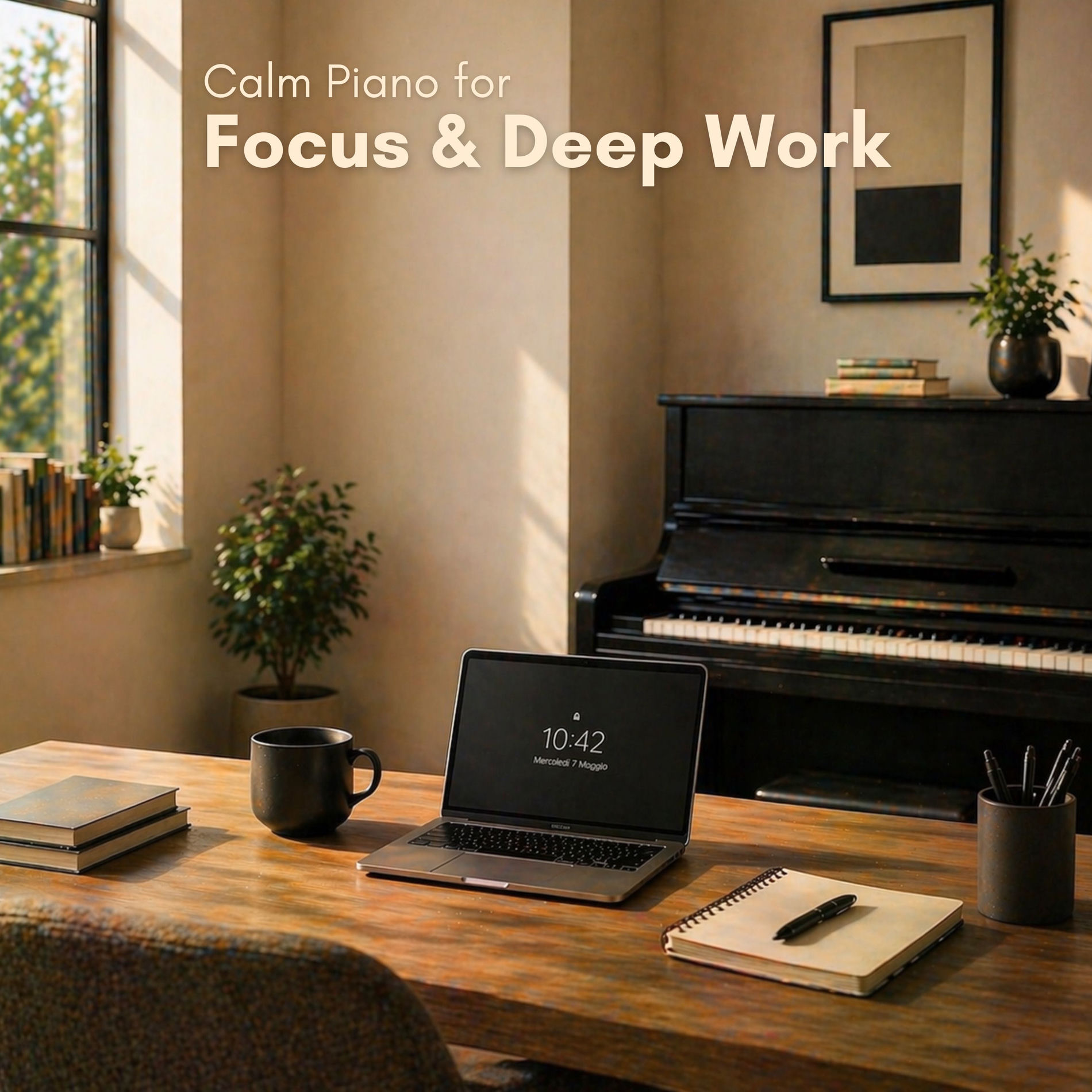 Album cover of Calm Piano for Focus and Deep Work