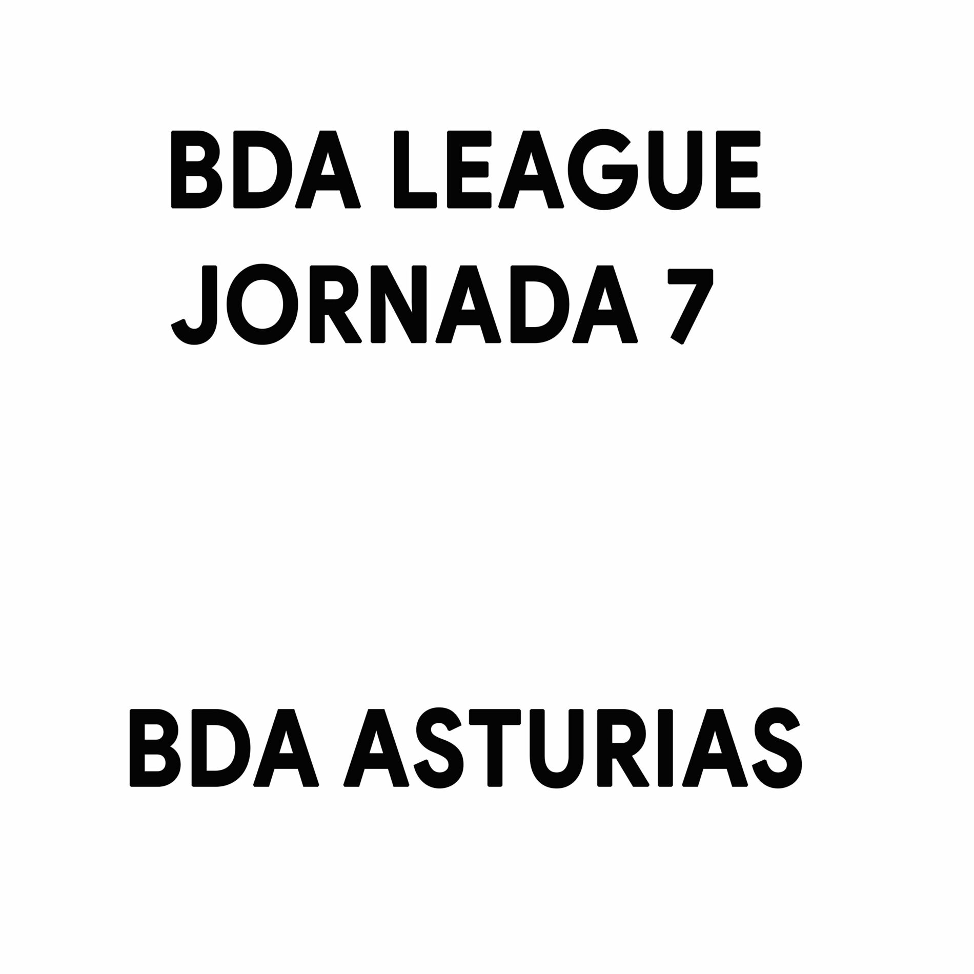Album cover of BDA League (Jornada 7)