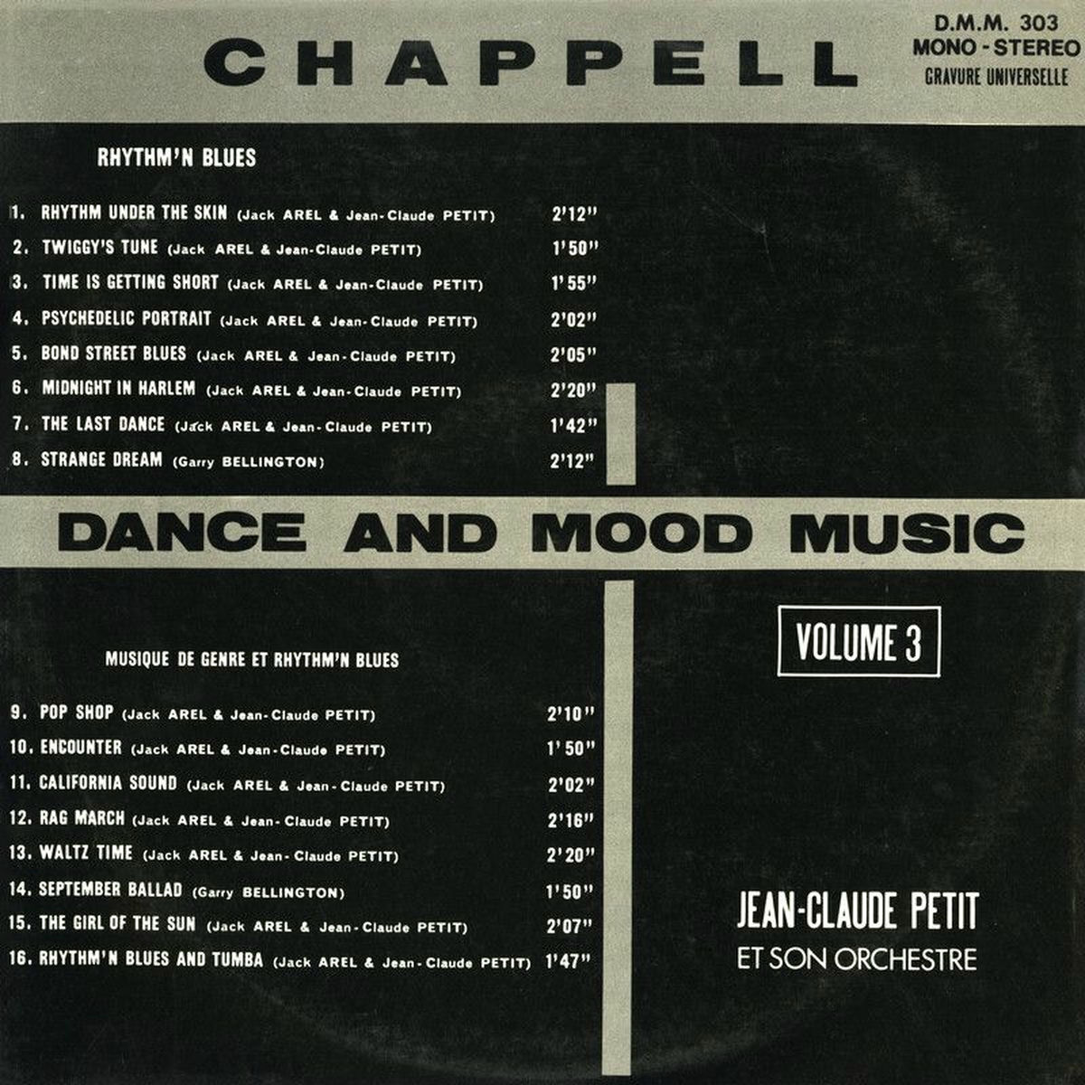 Album cover of DMM 303: Dance And Mood Music, Vol. 3
