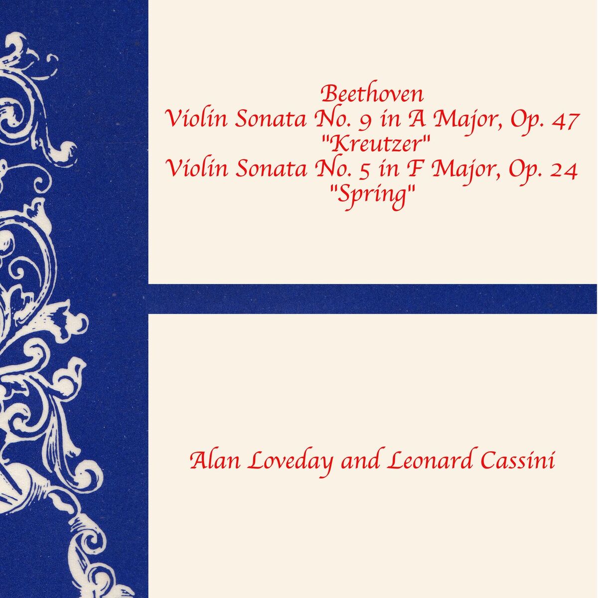 Album cover of Sonata for Violin and Piano No. 5 in F Major, Op. 24 