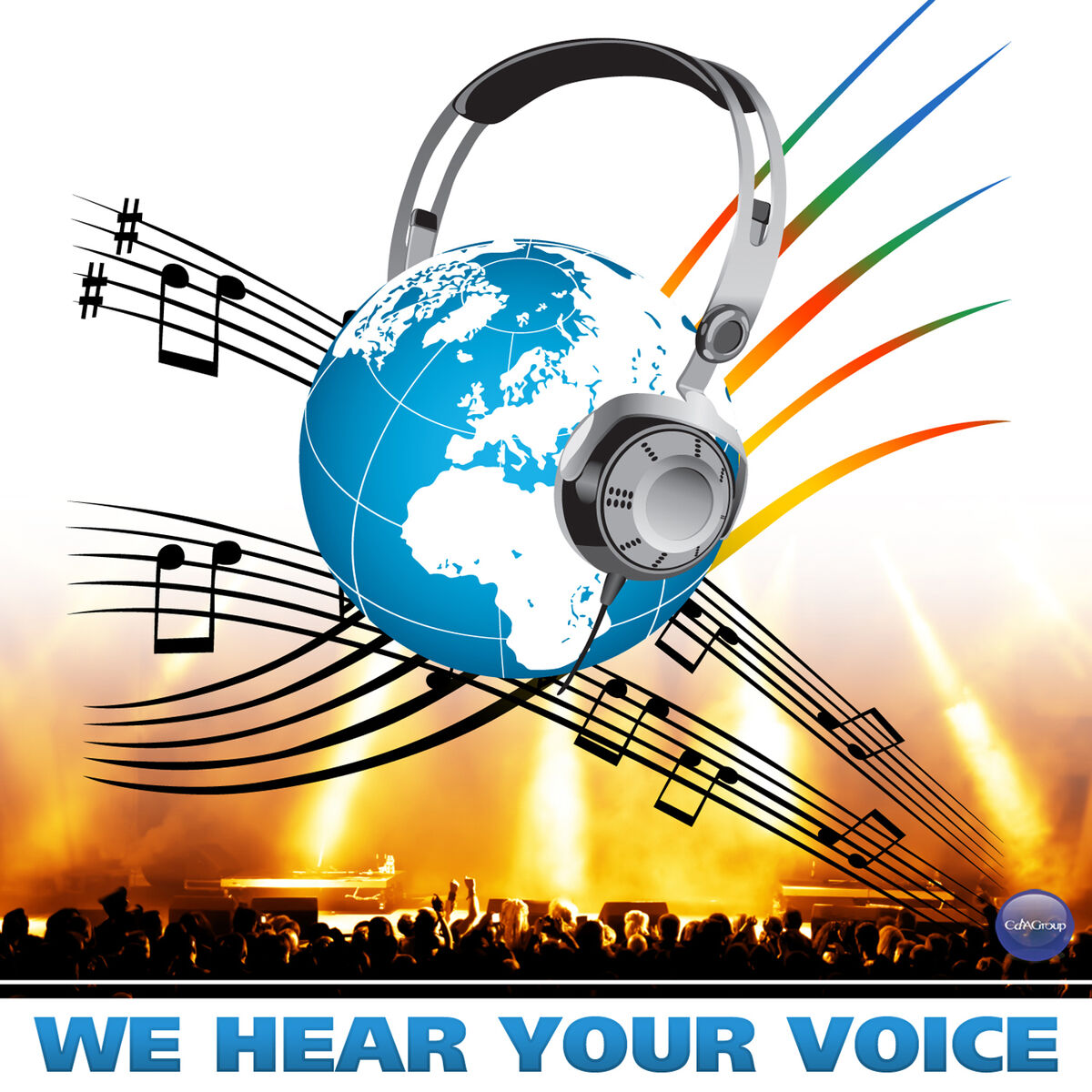 Album cover of We Hear Your Voice (feat. Andy, Ana Victoria, Ehsan Aman, Ishtar, Sung Bong Choi, Liel Kolet, Momo Loudiyi, Sonu Nigam, Igor Nikol