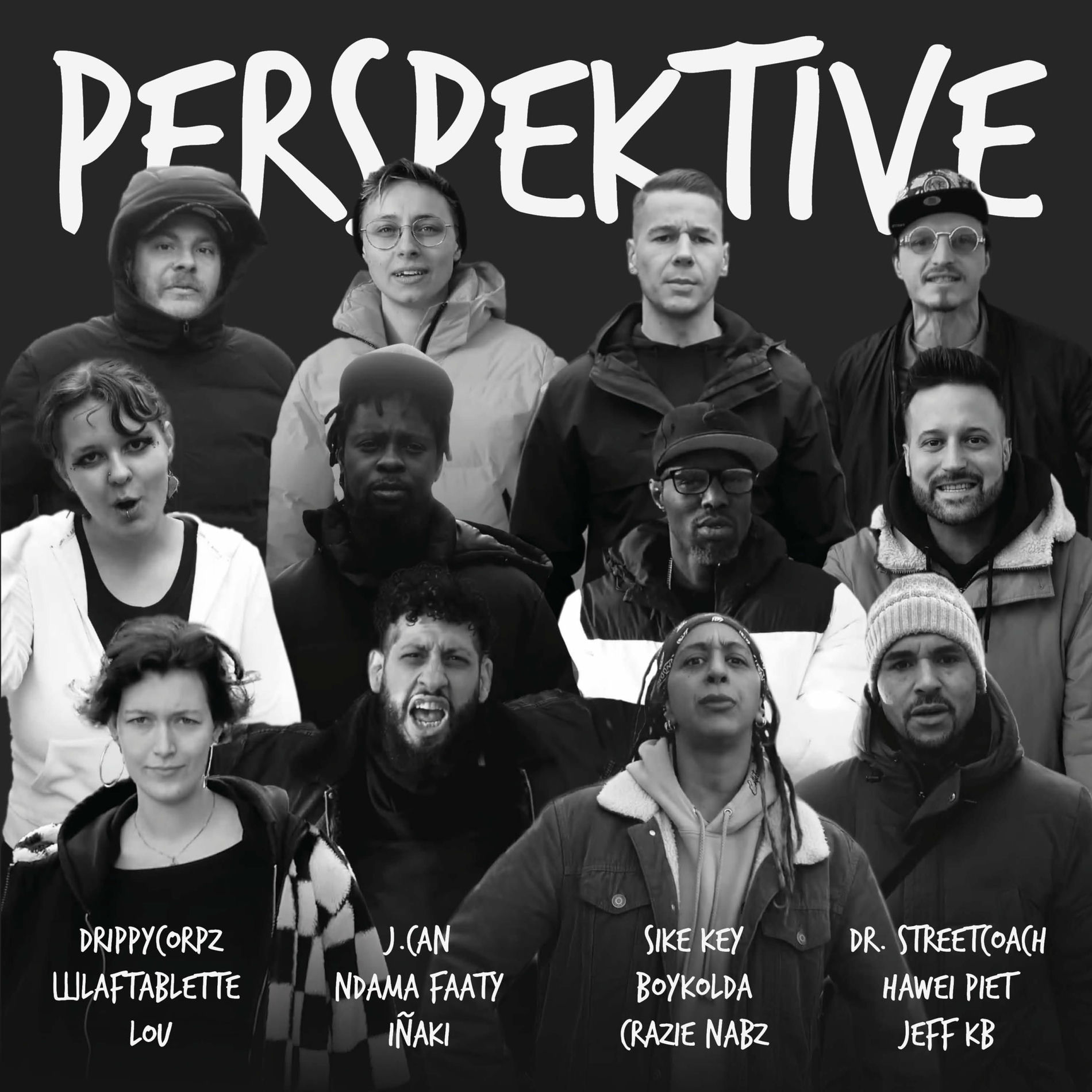 Album cover of Perspektive (feat. Lou, Sike Key, Dr.Streetcoach, Hawei Piet, Jeff K.B, Inaki, DrippyCorpz, Schlaftablette, Boykolda, Ndama Faaty 