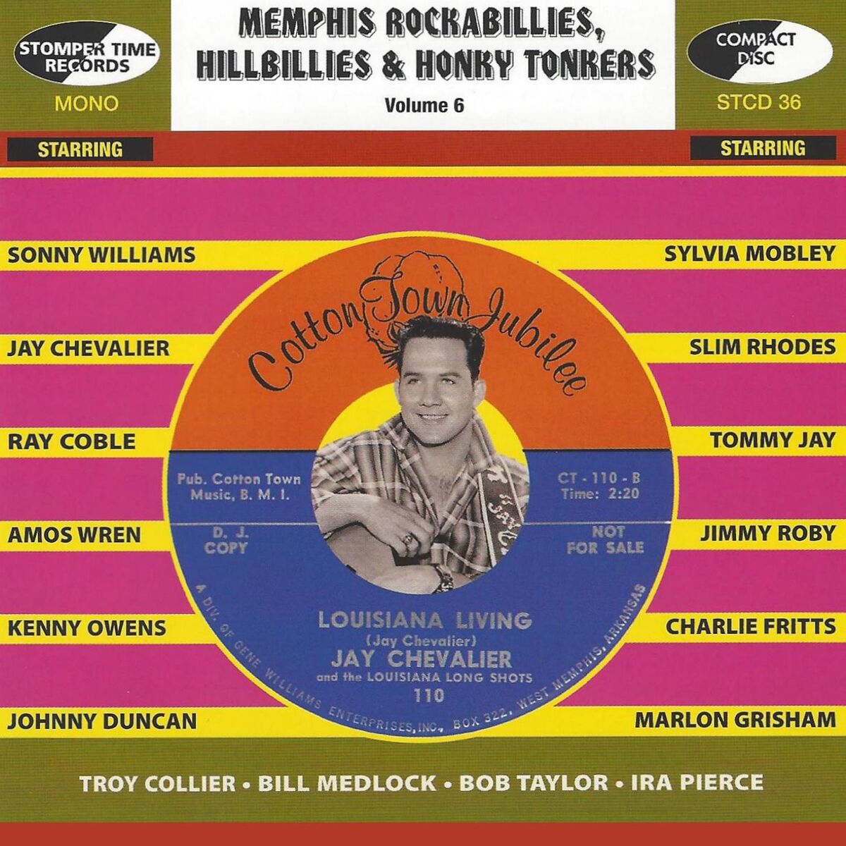 Album cover of Memphis Rockabillies, Hillbillies & Honky Tonkers, Volume 6