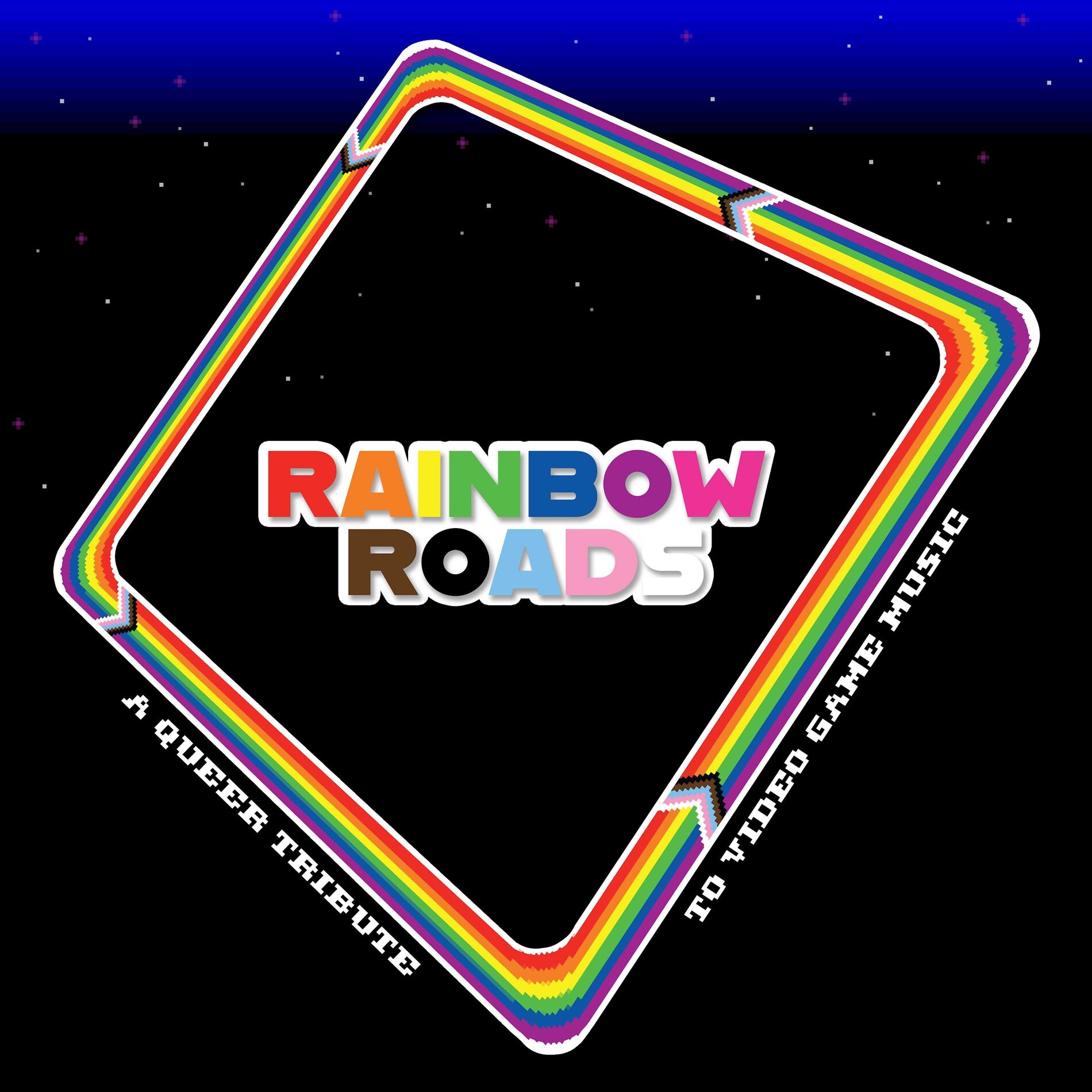 Album cover of Rainbow Roads: A Queer Tribute to Video Game Music