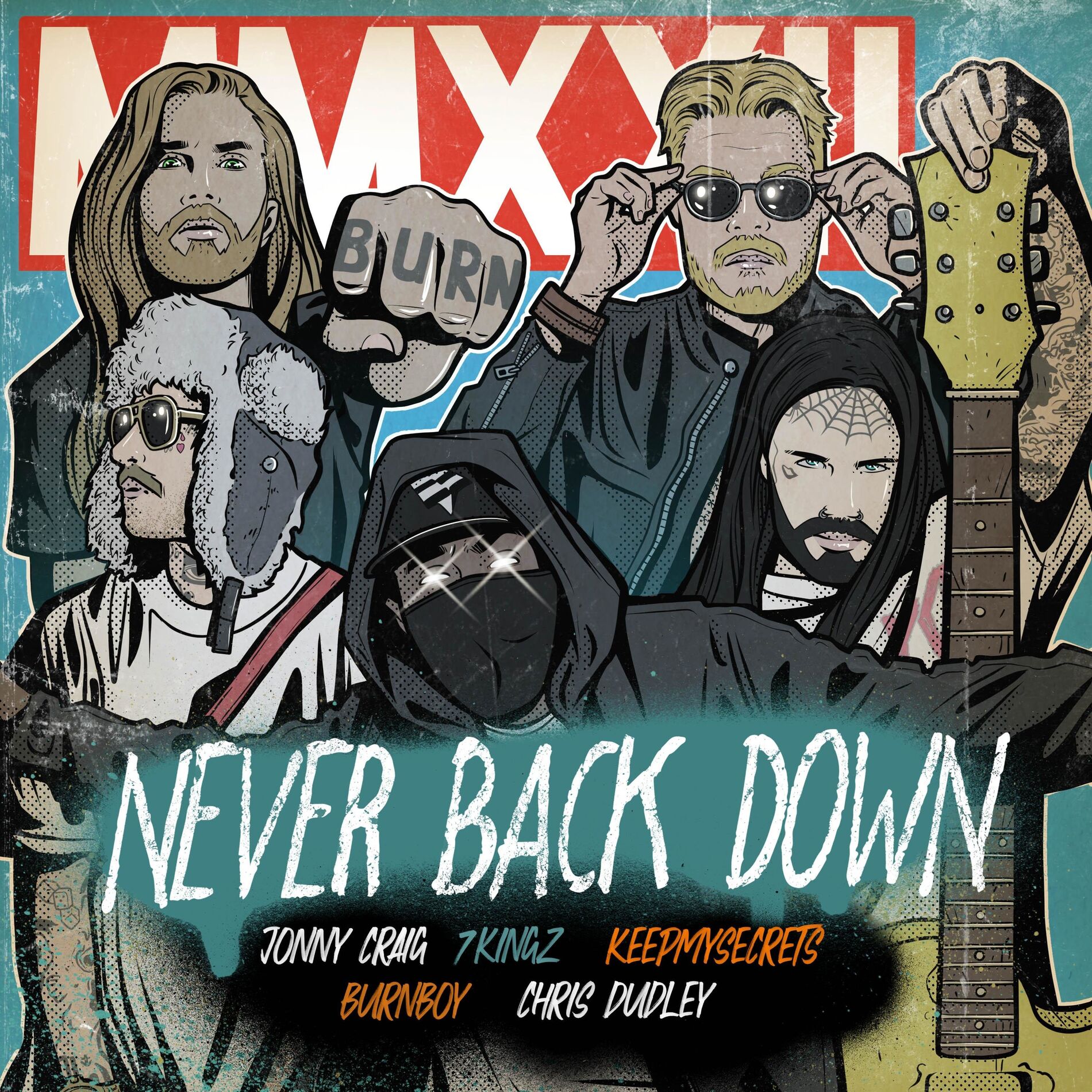 Album cover of Never Back Down (feat. KEEPMYSECRETS & Chris Dudley)