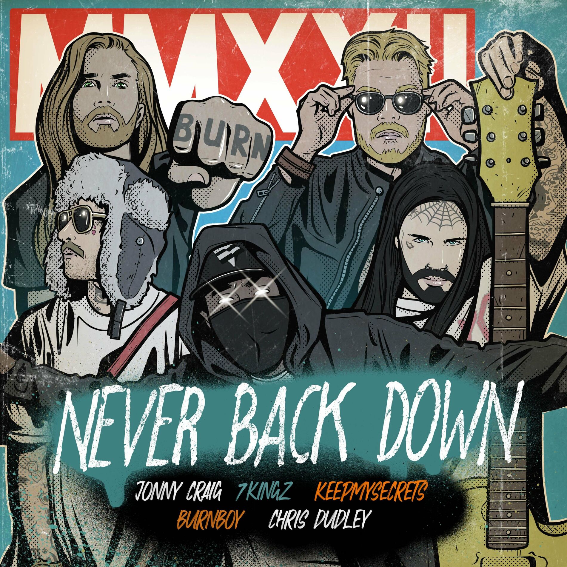 Album cover of Never Back Down (feat. KEEPMYSECRETS & Chris Dudley)