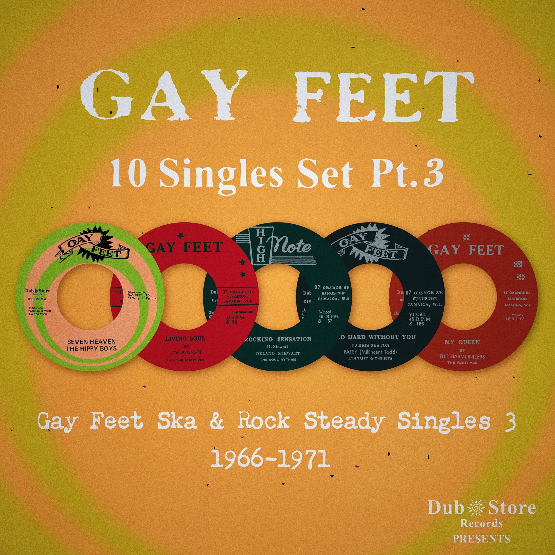Album cover of Gay Feet Ska & Rock Steady Singles 3: 1966-1971 - 10 Singles Set