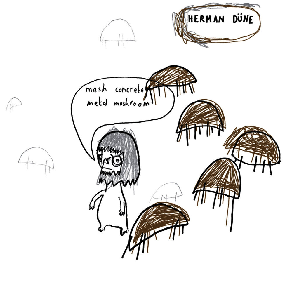 Picture of Mash Concrete Metal Mushroom