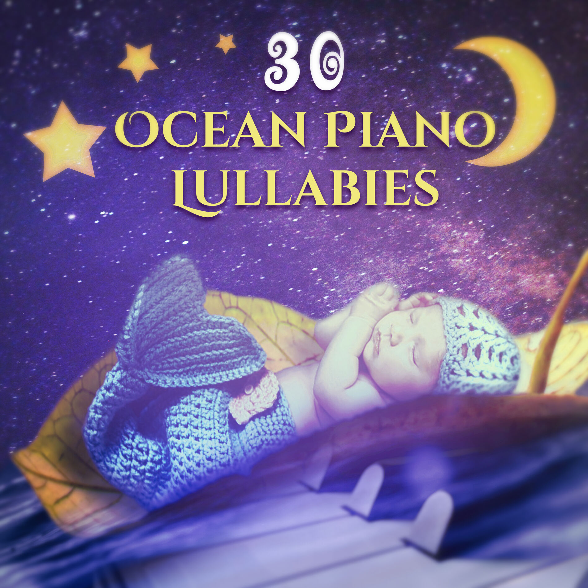 Album cover of Ocean Piano Lullabies: 30 The Most Relaxing Sounds for Baby Nap Time, Soothing Songs for Trouble Sleeping for Newborn, Nursery Rhy