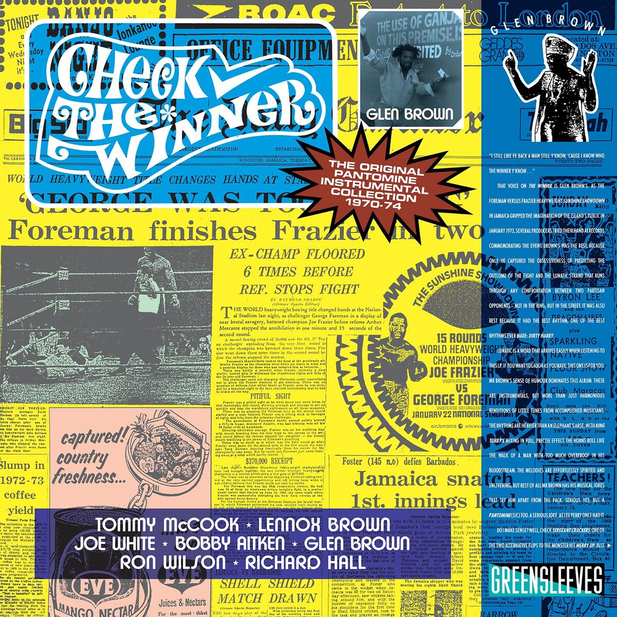 Album cover of Glen Brown: Check The Winner - The Original Pantomine Instrumental Collection 1970-74