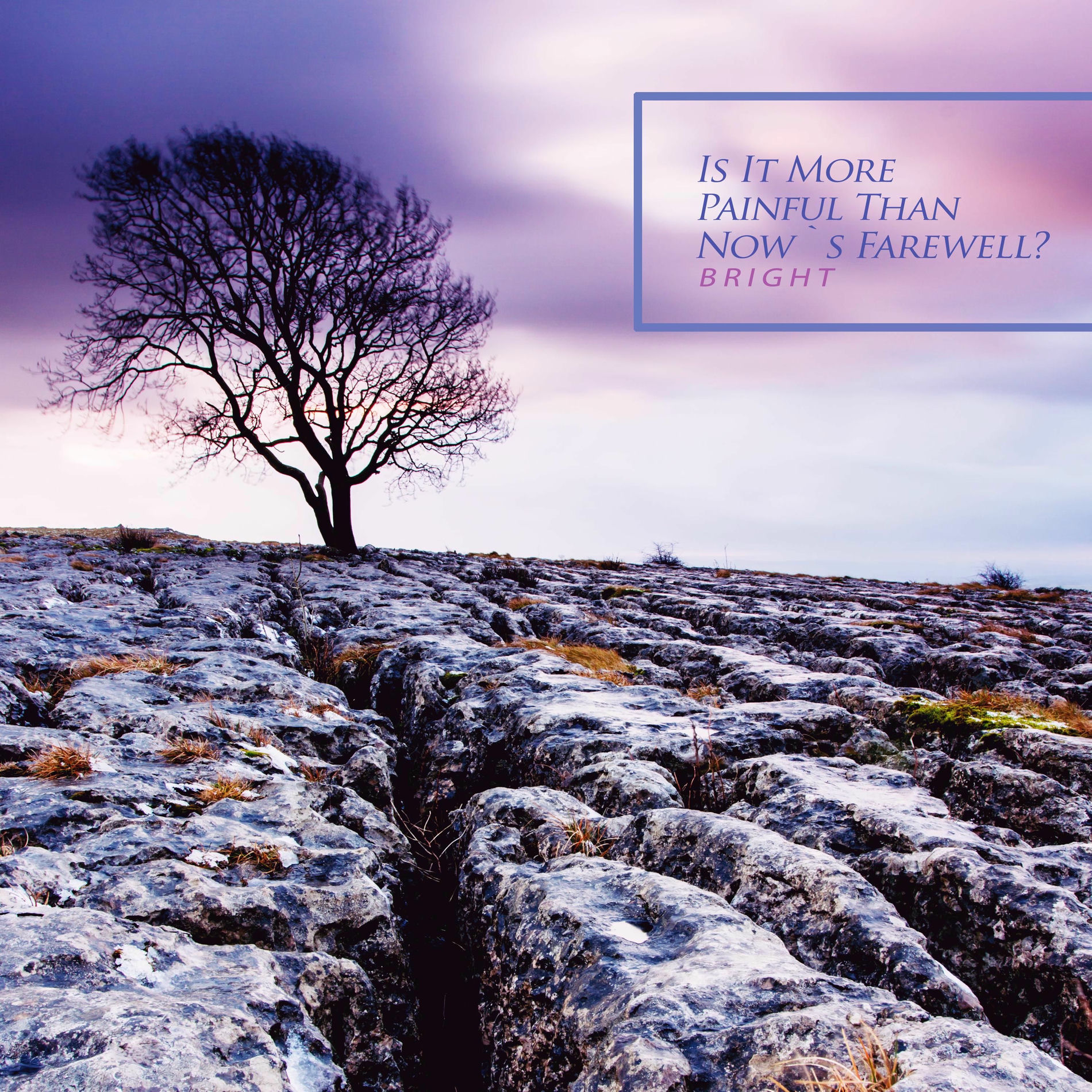 Album cover of Is it more painful than now's farewell?