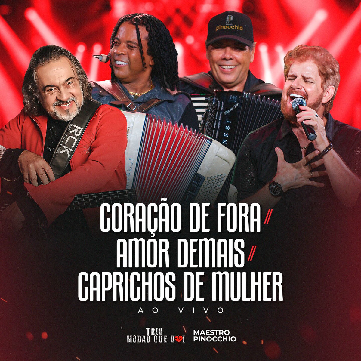 Album cover of Coração De Fora / Amor Demais / Caprichos de Mulher (Ao Vivo)