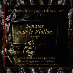 Cover of Jacquet de la Guerre: Sonates pour le Viollon