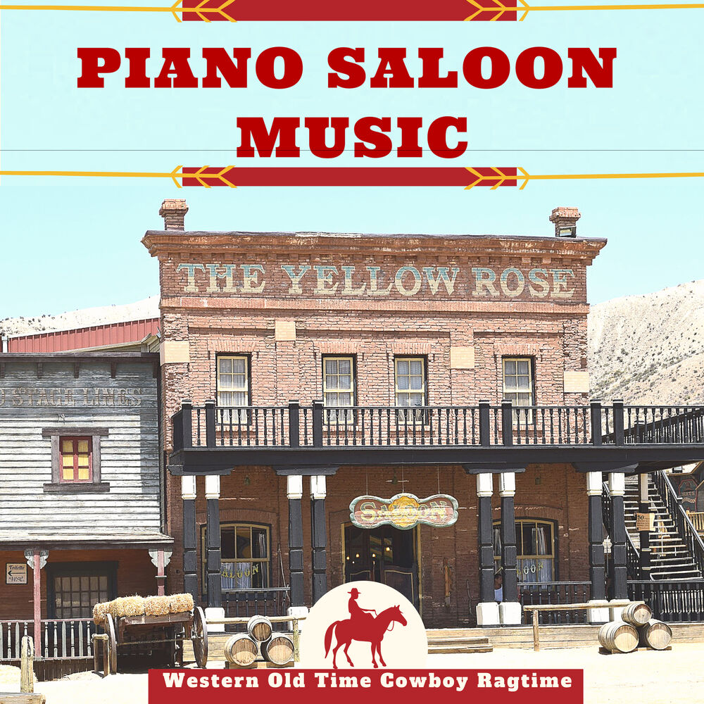 Picture of Piano Saloon Music - Western Old Time Cowboy Ragtime, Outlaw Drinking & Fight Ambience
